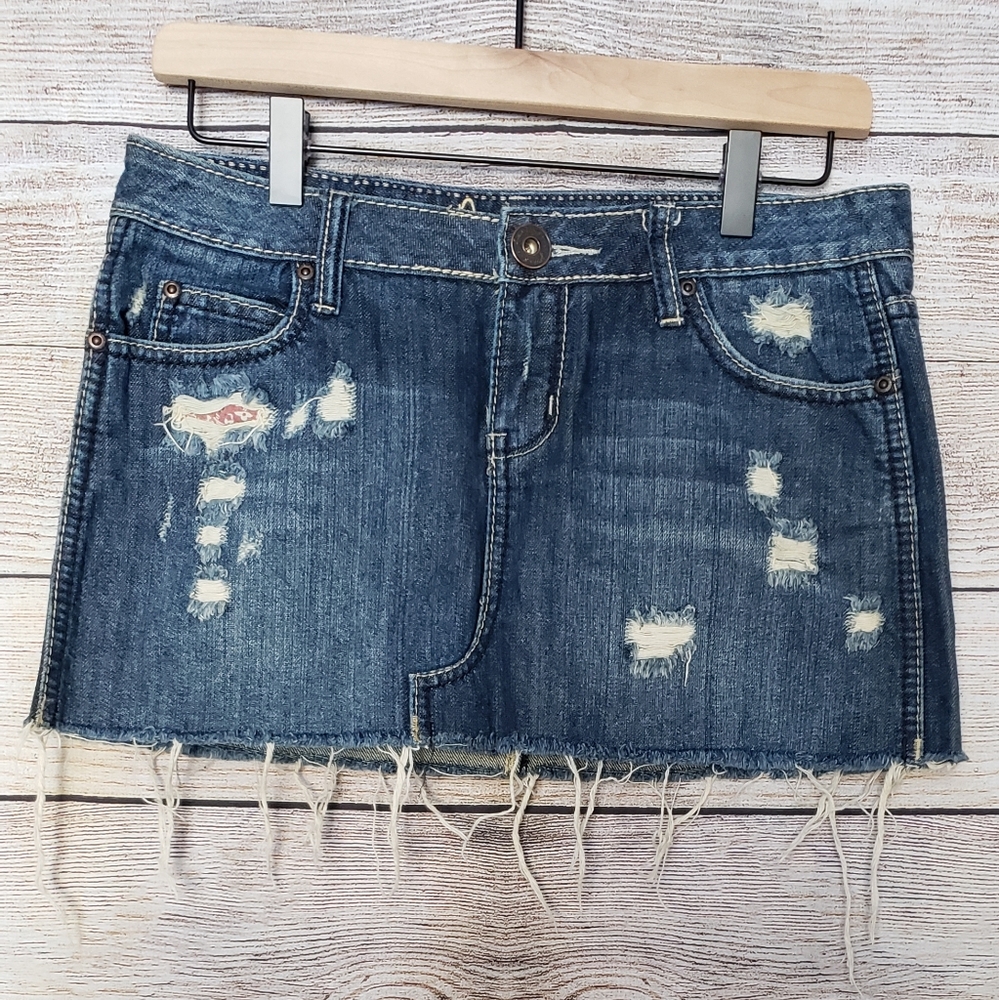 Amethyst Jean skirt.